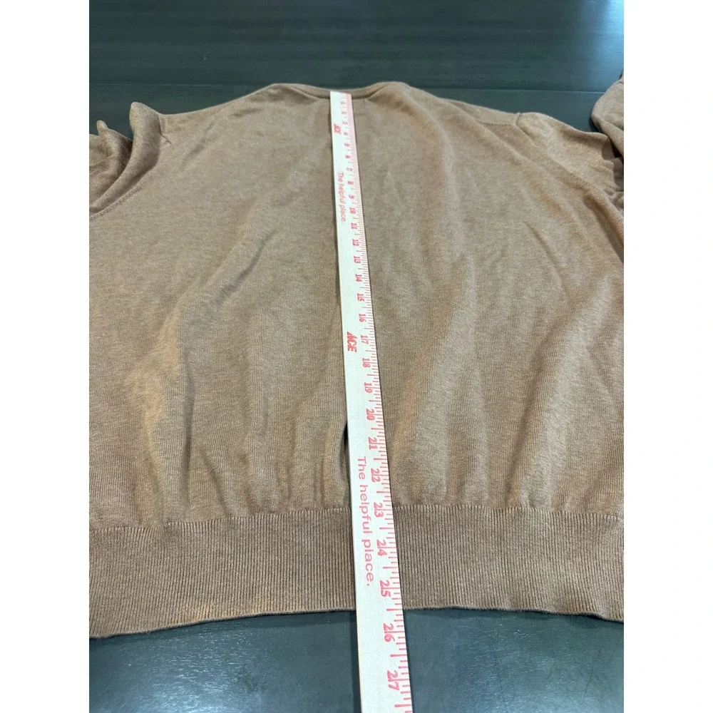 Polo Ralph Lauren Mens XXL Tan Pima Cotton V-Neck Sweater‎ 710682076028